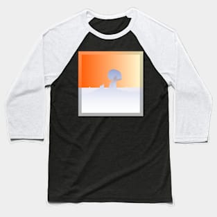 White Desert Baseball T-Shirt